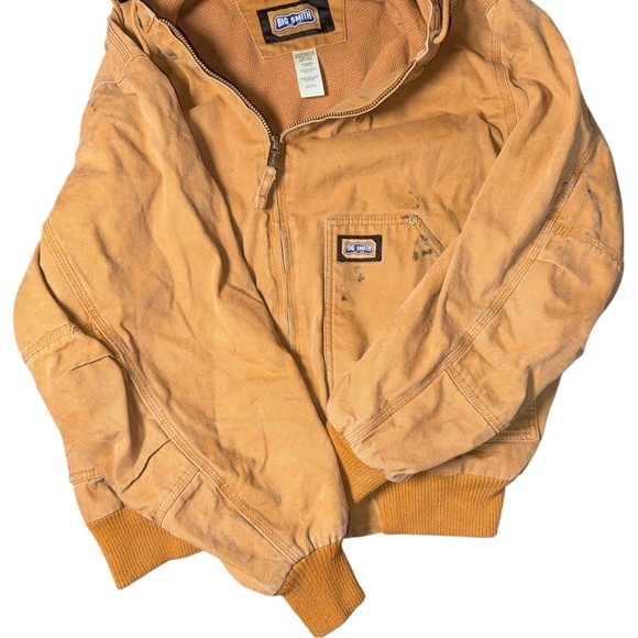 Vintage Big Smith Hoofed Work Jacket Thrashed Large 42-44 Chest - Picture 3 of 10